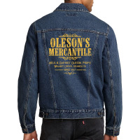 Olesons Mercantile From Little House On The Prairie Men Denim Jacket | Artistshot