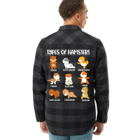 Types Of Hamsters Funny Hamster Music Girl Flannel Shirt | Artistshot