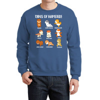 Types Of Hamsters Funny Hamster Music Girl Crewneck Sweatshirt | Artistshot