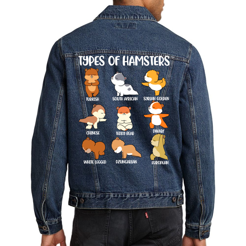 Types Of Hamsters Funny Hamster Music Girl Men Denim Jacket | Artistshot