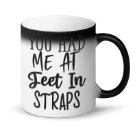 Womens You Had Me At Feet In Straps Funny Essential V Neck T Shirt Magic Mug | Artistshot