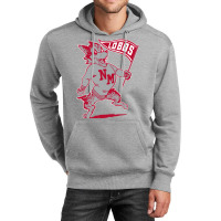 Vintage Looking Unm Lobos Yellow Red Unisex Hoodie | Artistshot