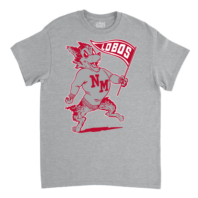 Vintage Looking Unm Lobos Yellow Red Classic T-shirt | Artistshot