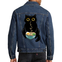 Ramen Cat Love Men Denim Jacket | Artistshot