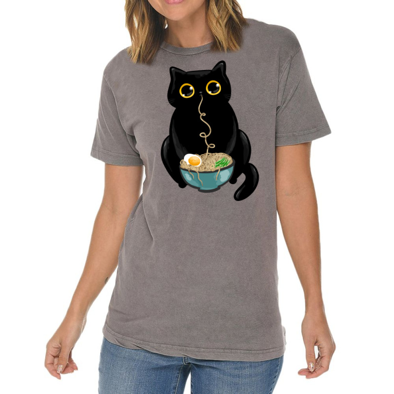 Ramen Cat Love Vintage T-Shirt by fizzoviklea | Artistshot