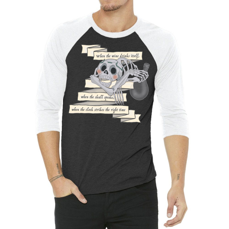 The Last Unicorn Skull Riddle Hipster 3/4 Sleeve Shirt by ceceliodalisc | Artistshot