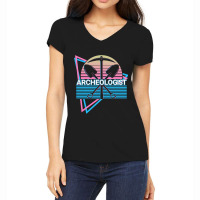 Hot Trend Archeologist Archeology Vaporwave Aesthetic Retro Gift Women's V-neck T-shirt | Artistshot