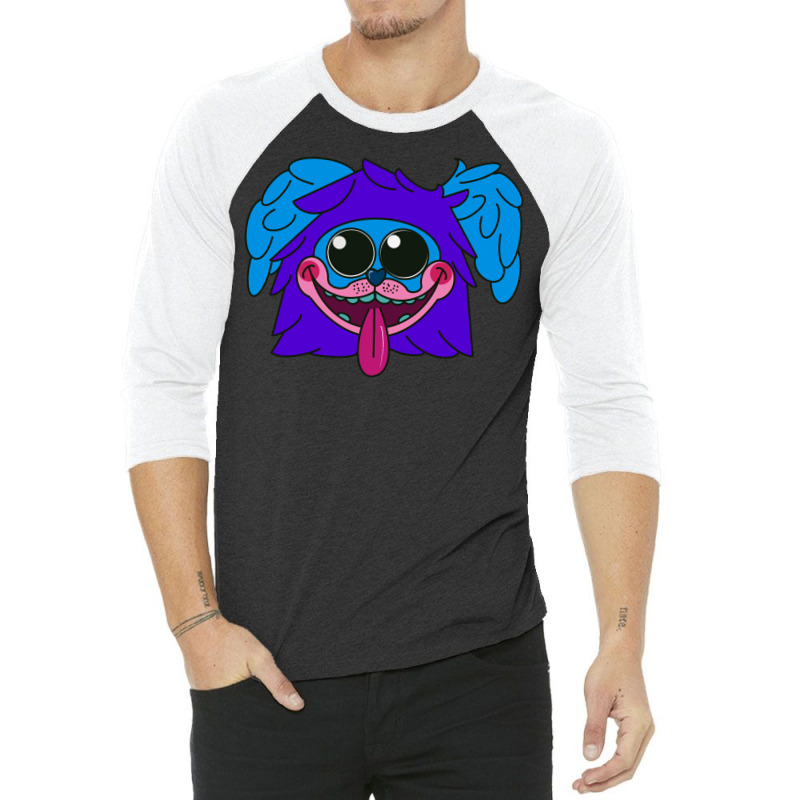 Pj Pug A Pillar Poppy Playtime Music 80s  (1) (1) 3/4 Sleeve Shirt | Artistshot