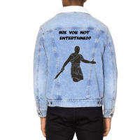 Movies  Gladiator  Are You Not Entertained  Light Baby Yellow Unisex Sherpa-lined Denim Jacket | Artistshot