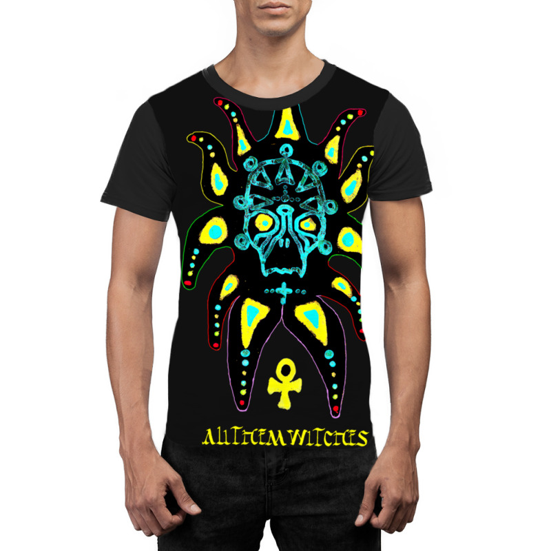 Toutes Les Sorcières Atw Crâne Coloré Tri Blend Graphic T-shirt | Artistshot