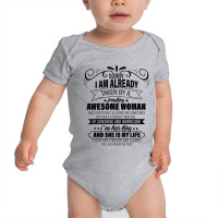 Sorry I Am Already Taken By A Freaking Awesome Woman Gifts  Copy Baby Bodysuit | Artistshot