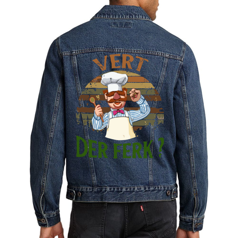 The Swedish Chef Vert Der Ferk Men Denim Jacket by fizzoviklea | Artistshot