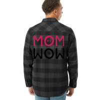 My Mom Is Wow Baby Aesthetic Flannel Shirt | Artistshot