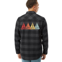 Sailing Sail Boat Hipster Nostalgia Flannel Shirt | Artistshot