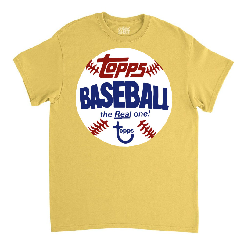 Topps Baseball Vintage Style The Real One Retro Classic T-shirt by fizzoviklea | Artistshot