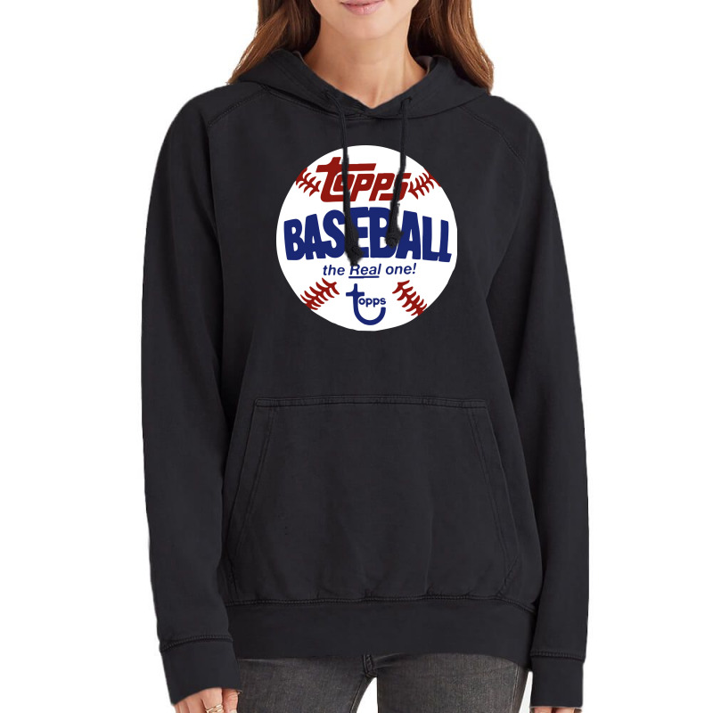 Topps Baseball Vintage Style The Real One Retro Vintage Hoodie by fizzoviklea | Artistshot