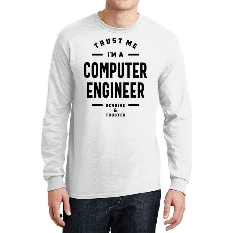 Computer Engineer Work Job Title Gift Long Sleeve Shirts | Artistshot