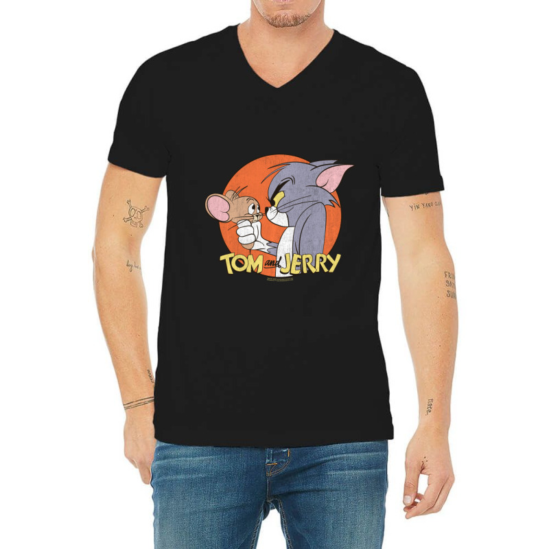 Limited Edition Tom And Jerry Frenemies V-neck Tee | Artistshot