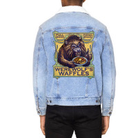 Werewolfs Waffles Nostalgia Unisex Sherpa-lined Denim Jacket | Artistshot