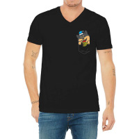 Hot Trend Pocket Black Shiba Inu Menorah Akita Dog Hanukkah Jew V-neck Tee | Artistshot