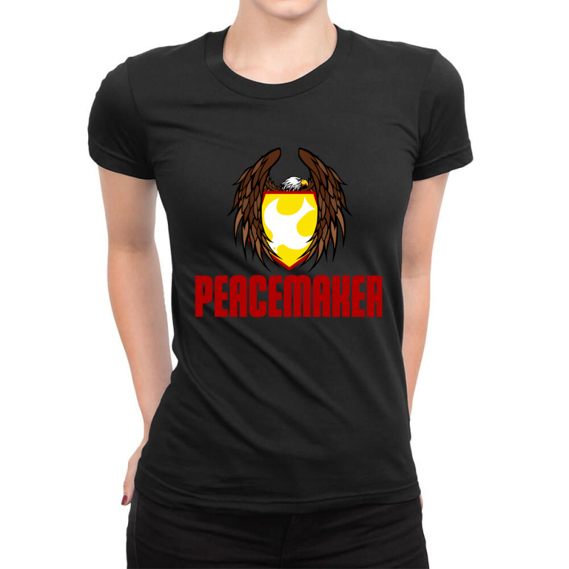 Superhero Peacemaker Eagly Logodesign For Men & Women Ladies Fitted T-shirt | Artistshot