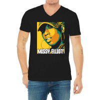 Missy Elliott Misdemeanor Melissa Arnette Elliott An American Rapper S V-neck Tee | Artistshot