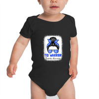 Type 1 Diabetes Warrior Shirt T1d Awareness Month Messy Bun Baby Bodysuit | Artistshot