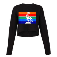 St. Petersburg Florida Pelican Flag Local Heritage Pride Tank Top Cropped Sweater | Artistshot