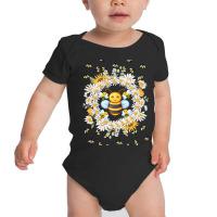 Bee And Flowers Baby Bodysuit | Artistshot