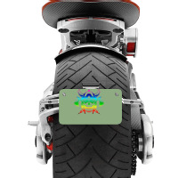 Multicolored Scandinavian Viking Skull In Helmet With Crossed Axes Mod Motorcycle License Plate | Artistshot