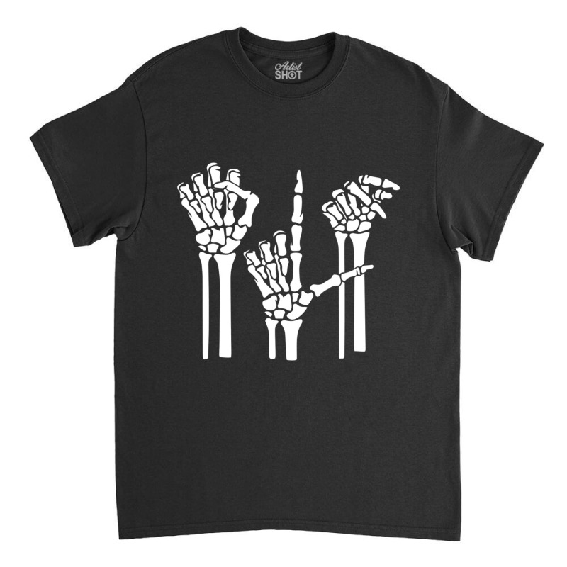 Trending Slp Skeleton Hand Halloween Speech Language Pathologist Classic T-shirt by Sierra Dennis | Artistshot