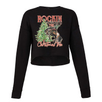 Hot Trend Rockin' Around The Christmas Tree Cowboy Santa Ride Horse Cropped Sweater | Artistshot