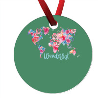 Wanderlust Map Ornament | Artistshot