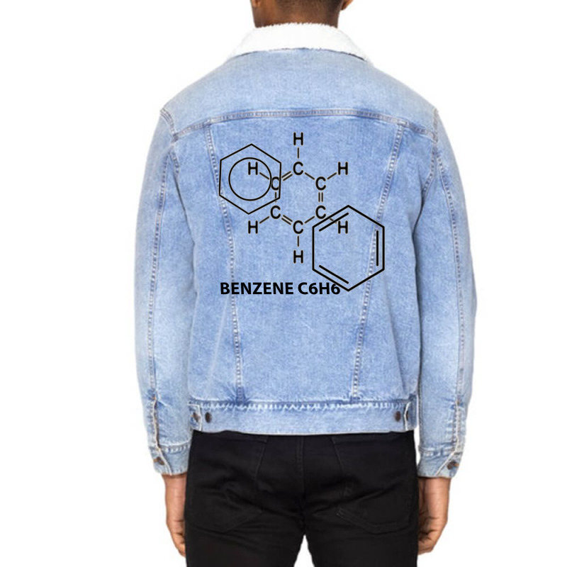 Benzen Ring Design Unisex Sherpa-Lined Denim Jacket by Arunt | Artistshot