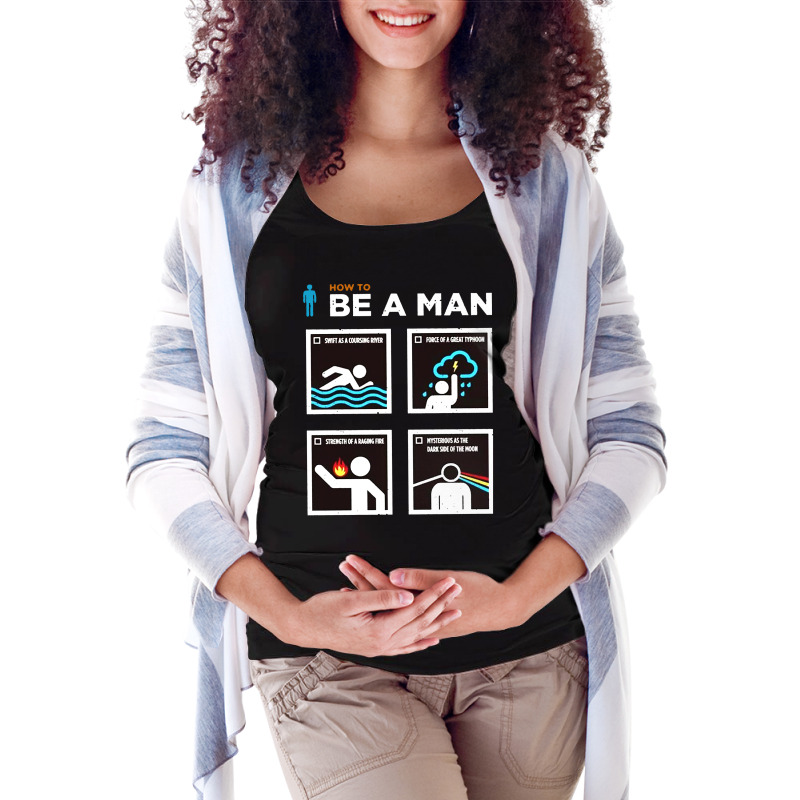 Be A Man Maternity Scoop Neck T-shirt by Lissette | Artistshot