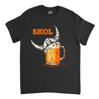 Limited Edition Mens Skol Nordic Viking Helmet Drinking Glass Classic T-shirt | Artistshot