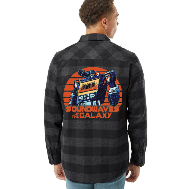 Transformers T Shirtsoundwaves Of The Galaxy Flannel Shirt | Artistshot