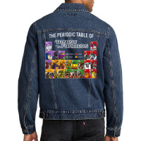 Transformers The Periodic Table Of Transformers Men Denim Jacket | Artistshot