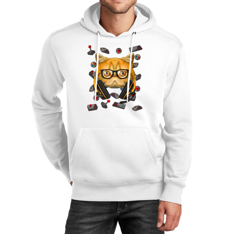 Gamer Exotic Shorthair Gaming Video Game Player Boys Kids Unisex Hoodie by idreezaldawex | Artistshot