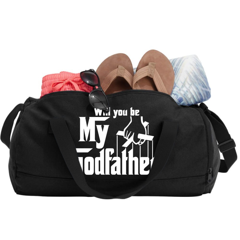 Will You Be My Godfather Duffel Bag | Artistshot