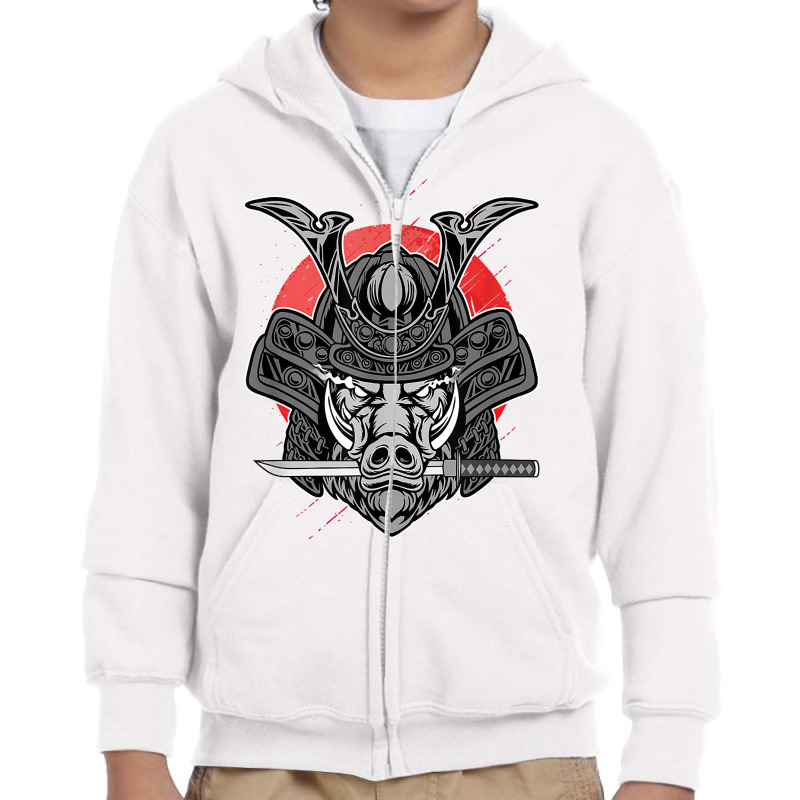 Ancient Japanese Samurais Wild Pig Katana Aesthetic Graphics T Shirt Youth Zipper Hoodie by katheleenweb0 | Artistshot