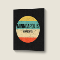 Limited Edition Minneapolis Minnesota Minneapolis Portrait Canvas Print | Artistshot