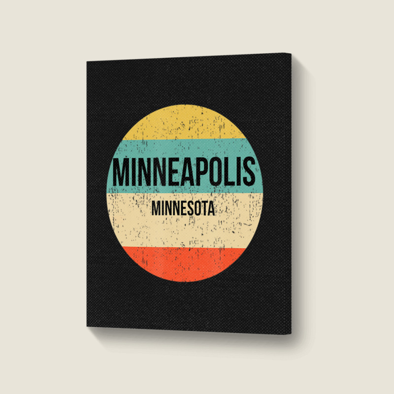 Limited Edition Minneapolis Minnesota Minneapolis Portrait Canvas Print | Artistshot