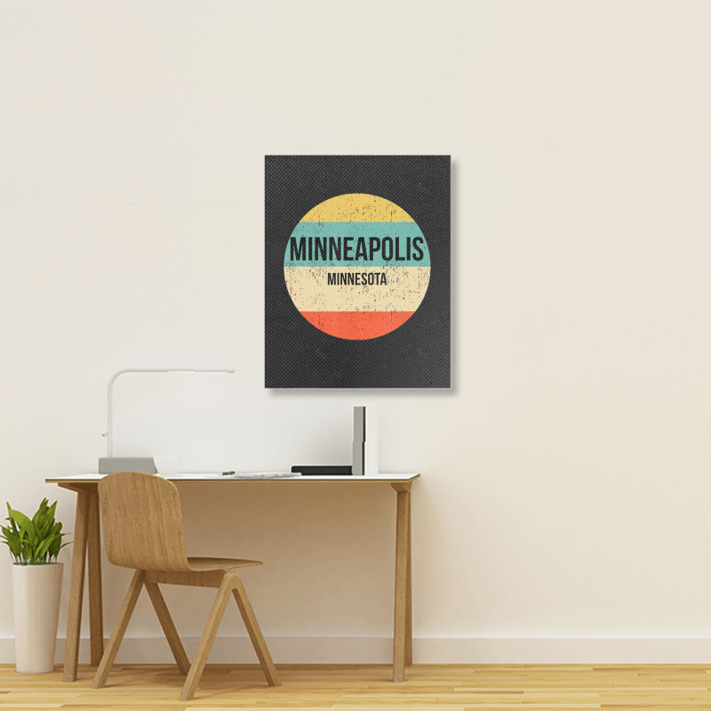 Limited Edition Minneapolis Minnesota Minneapolis Portrait Canvas Print | Artistshot