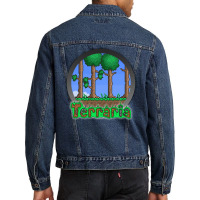 Terraria   Indie Game 2 Men Denim Jacket | Artistshot