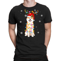 Limited Edition Reindeer Akita Inu Dog Merry Christmas T-shirt | Artistshot