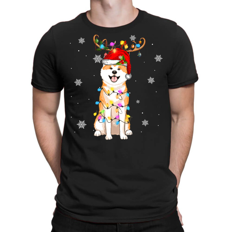 Limited Edition Reindeer Akita Inu Dog Merry Christmas T-shirt | Artistshot