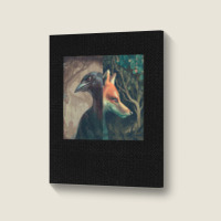 The Fox And The Crow 1 Portrait Canvas Print | Artistshot