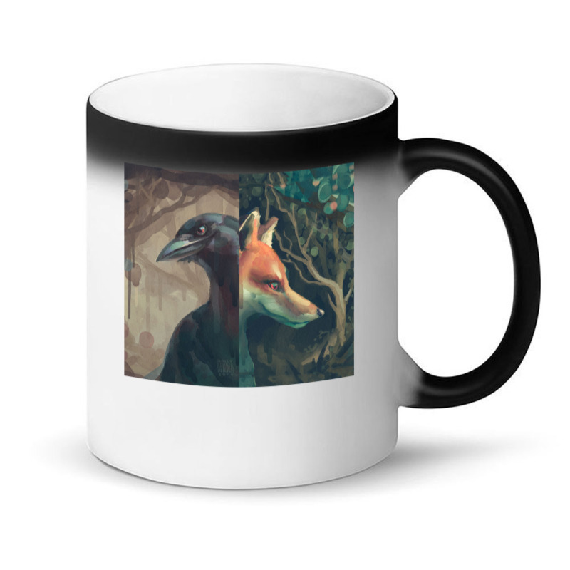 The Fox And The Crow 1 Magic Mug | Artistshot