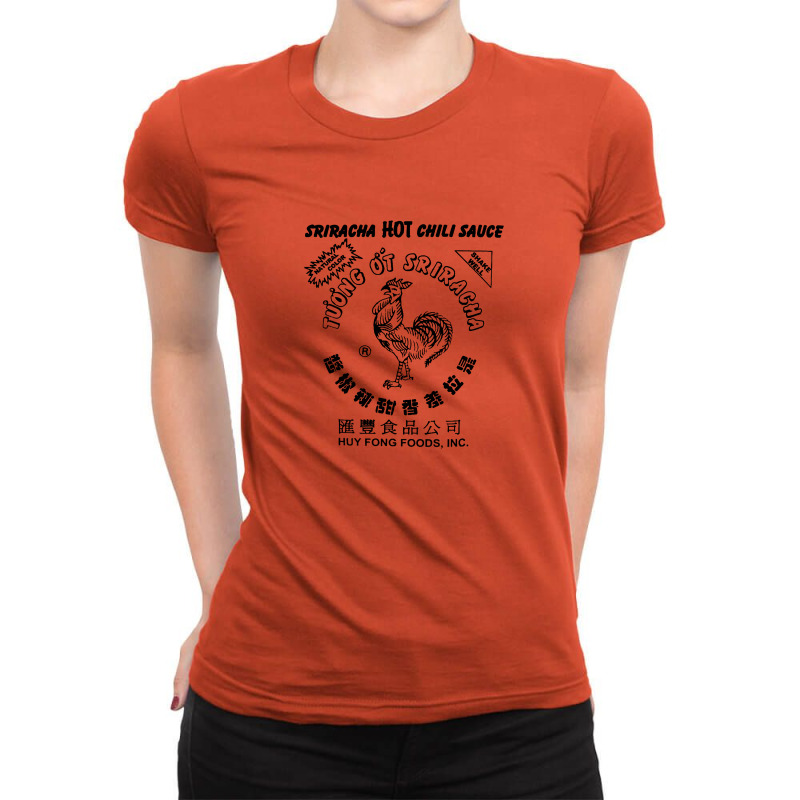 Sriracha Sauce Merch Ladies Fitted T-Shirt by mahendra ajis | Artistshot